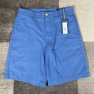 Vineyard Vines Mens Club Shorts Flag Blue 28 Solid Cotton Chino NWT